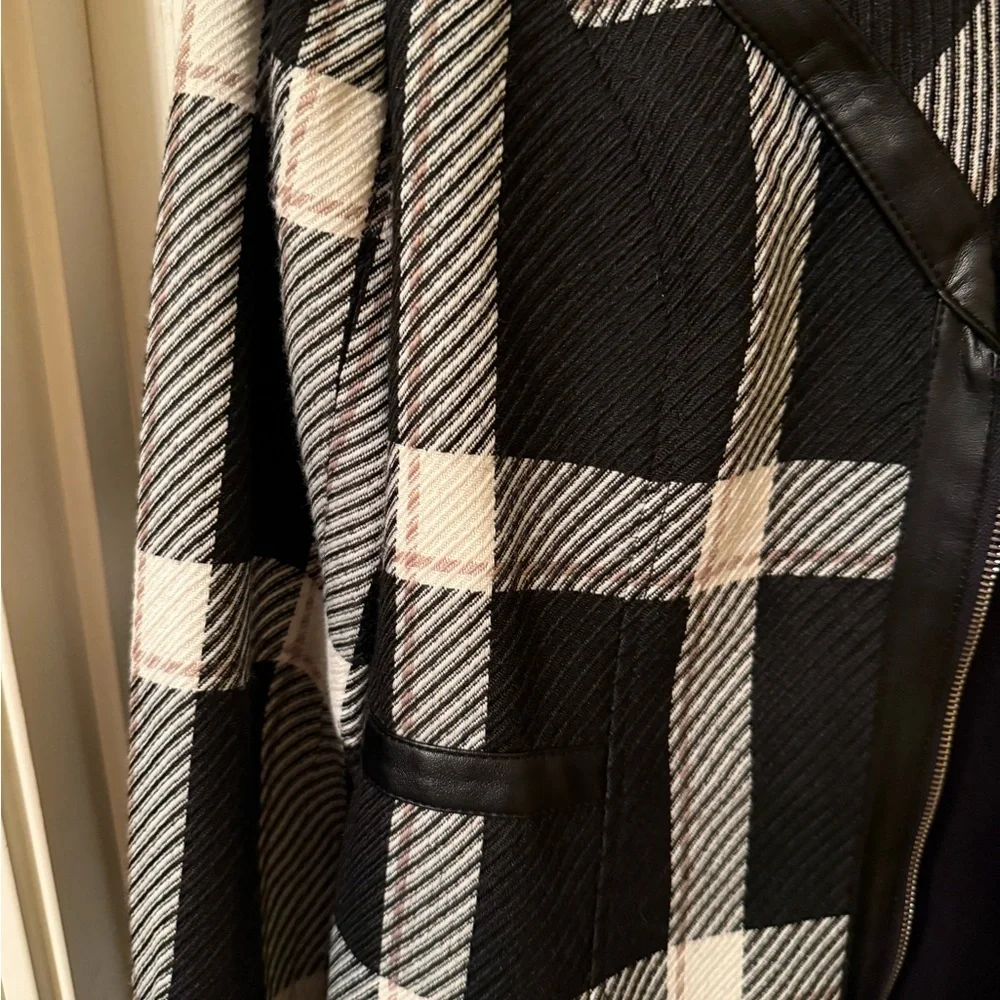 White House Black Market Checkered Jacket